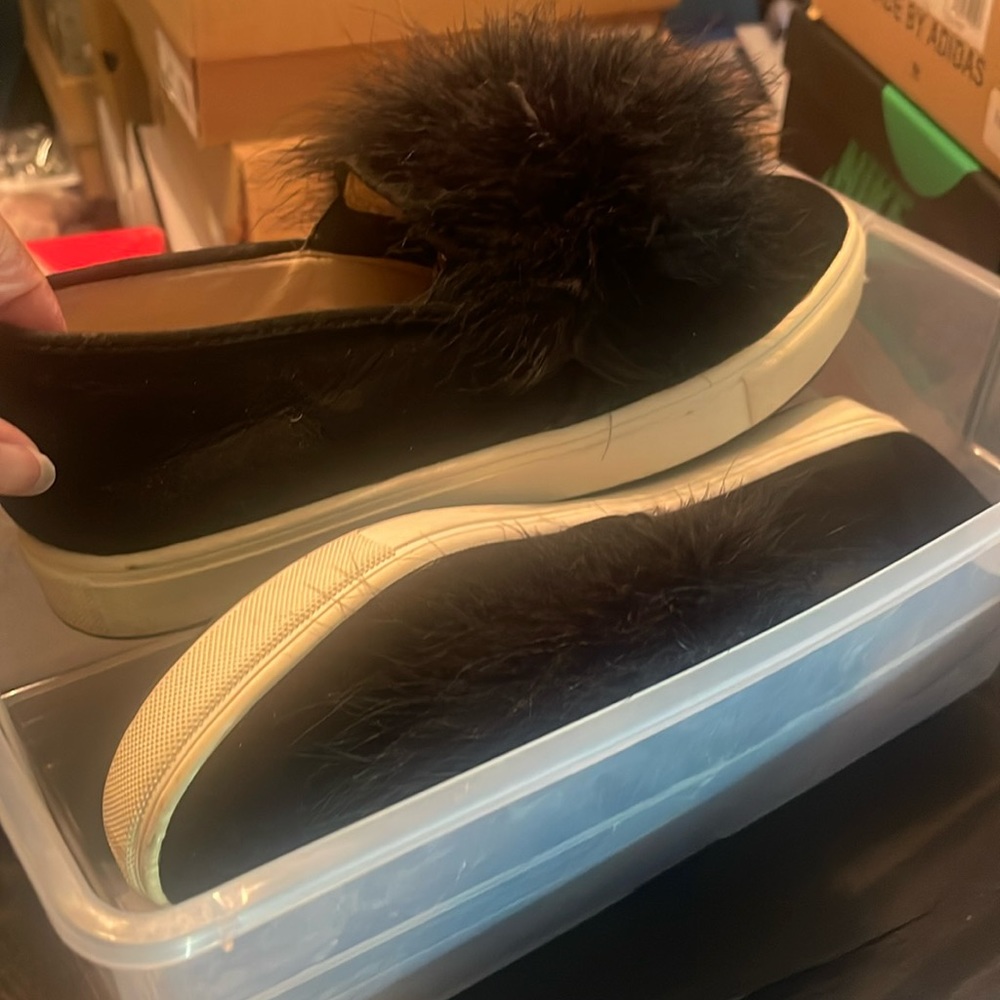 Steve Madden summer sneakers with puff ball
